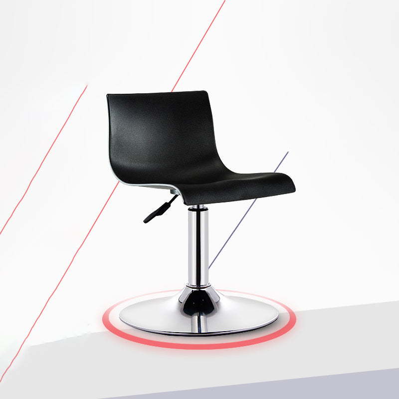 Contemporary Swivel Adjustable Bar Stool Indoor Bar Stool with Low Back