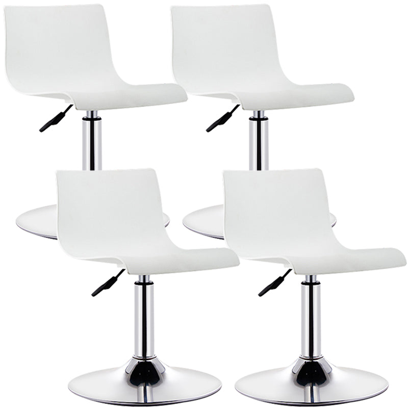 Contemporary Swivel Adjustable Bar Stool Indoor Bar Stool with Low Back
