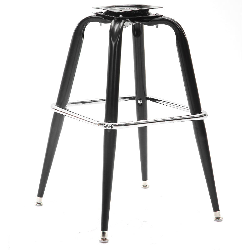 Modern Rotatable Backrest Counter Stool Iron Cafe Bar Stool with Leather Cushion and Pedal