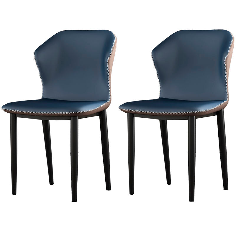 Sillas orejeras de estilo industrial Sillas de comedor de cuero PU para cocina