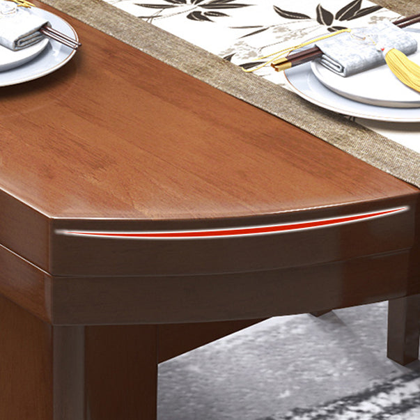 Modern Standard Dining Table Extendable Solid Wood Dining Table with 4 Legs