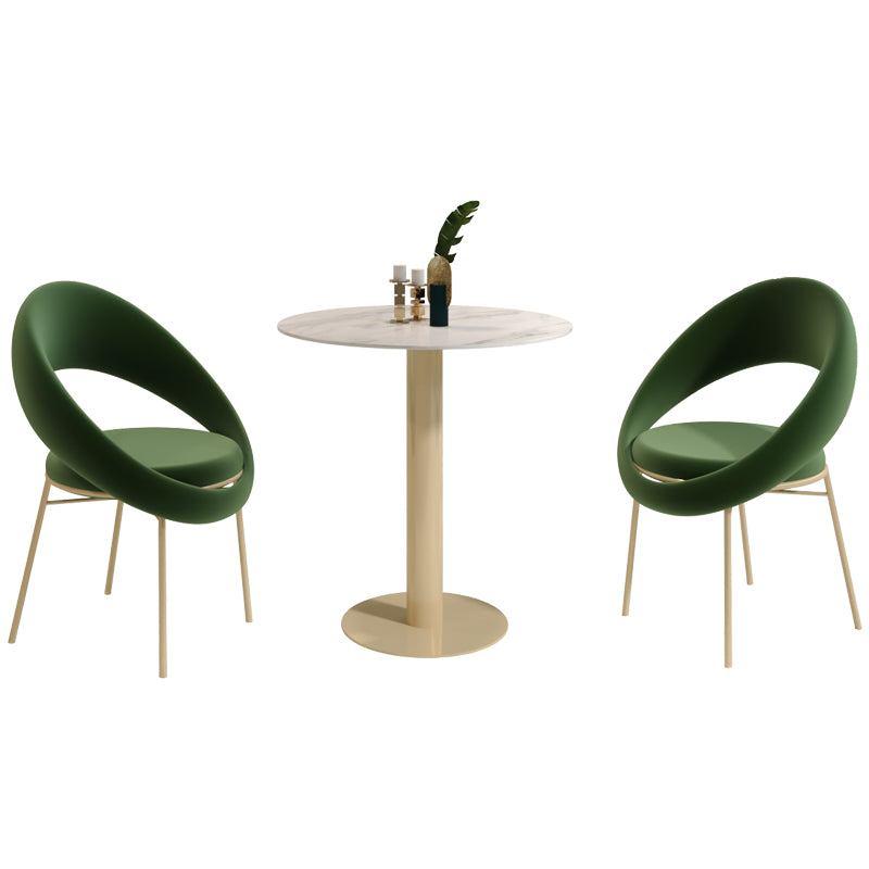 Glam 1/3/4/5 Pieces Dining Set Sintered Stone Dining Furniture for Home Use