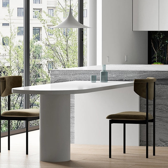 Modern Solid Wood Specialty Bar Table Double Pedestal Bistro Table for Kitchen