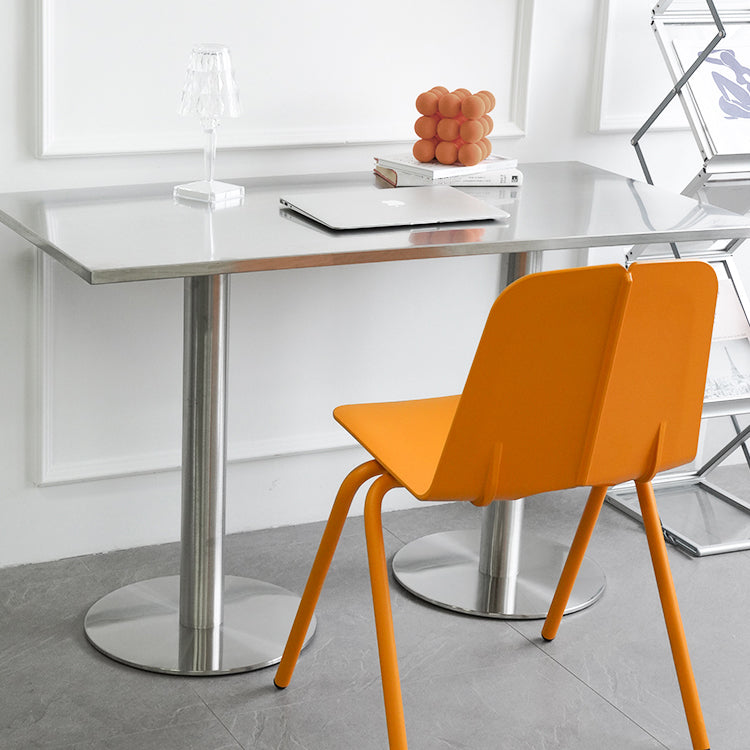 Industrial Style Dining Site Table Stainless Steel Dining Room Collection