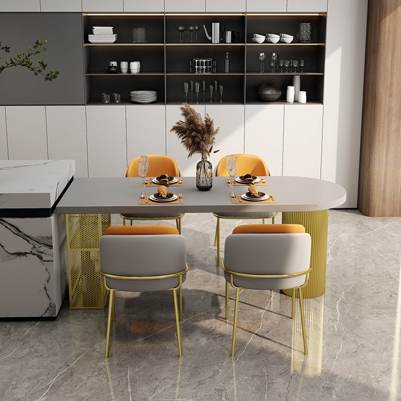 Modern Style Dining Table Solid Wood Double Pedestal Dining Table for kitchen