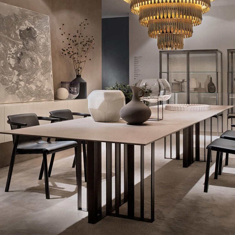 Rechthoek eettafel traditionele luxe dennen vaste houten meubels