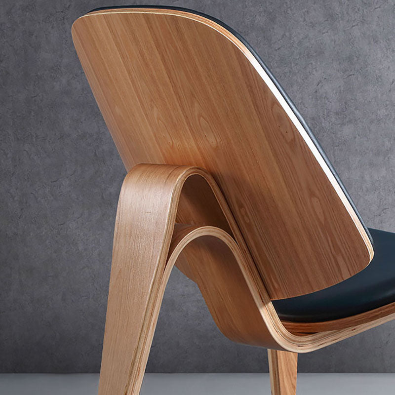 Sedia da pranzo in legno in stile contemporaneo cucina da pranzo laterale senza braccio