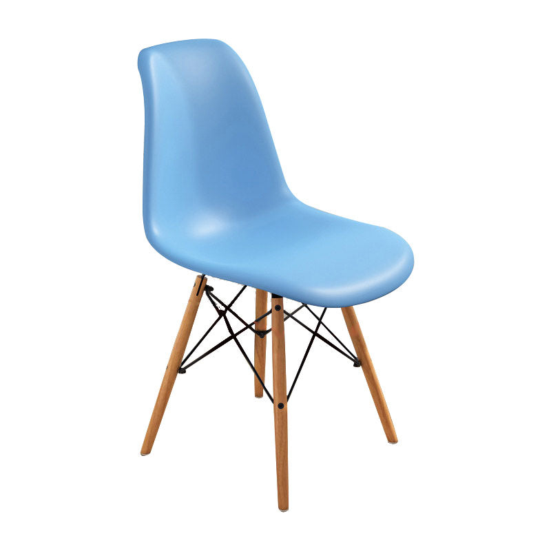 Sedia laterale per interni in legno moderno contemporaneo.