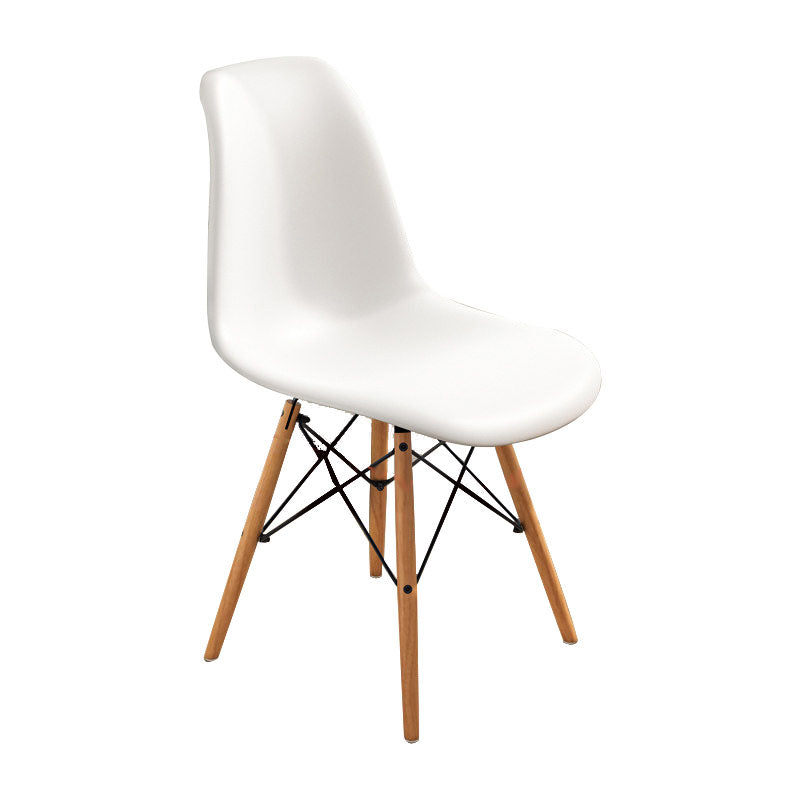 Sedia laterale per interni in legno moderno contemporaneo.