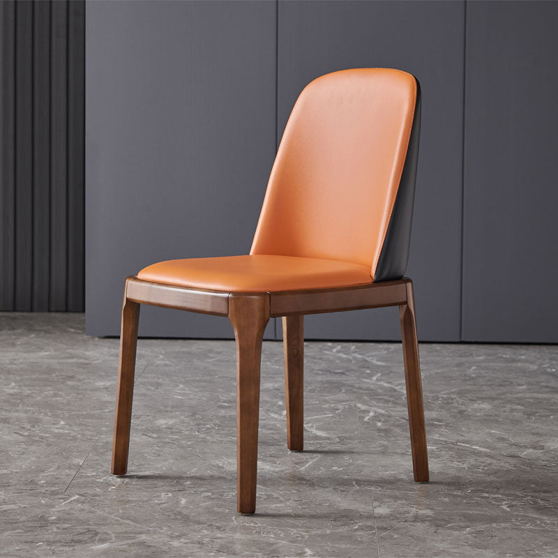 Cocina de comedor de madera del estilo moderno de las sillas que cena la silla lateral sin brazos