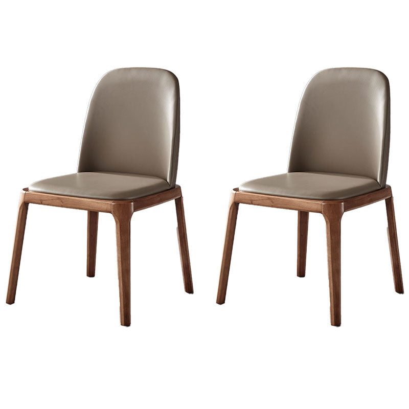 Cocina de comedor de madera del estilo moderno de las sillas que cena la silla lateral sin brazos