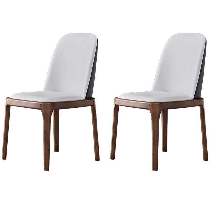 Cocina de comedor de madera del estilo moderno de las sillas que cena la silla lateral sin brazos