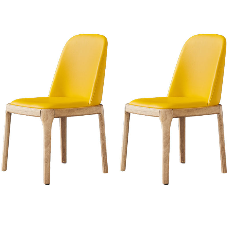 Cocina de comedor de madera del estilo moderno de las sillas que cena la silla lateral sin brazos