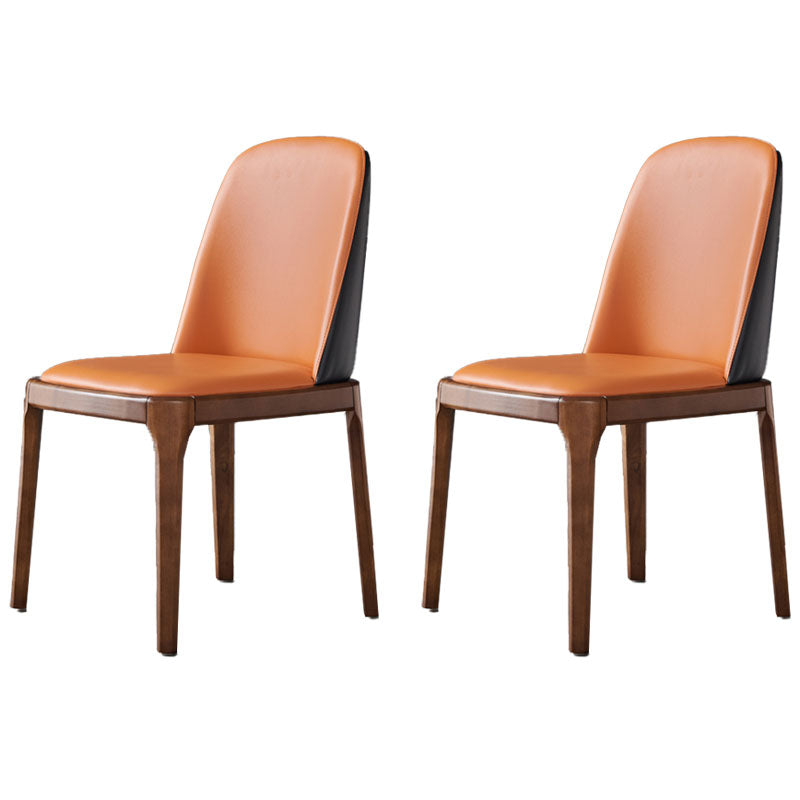 Cocina de comedor de madera del estilo moderno de las sillas que cena la silla lateral sin brazos