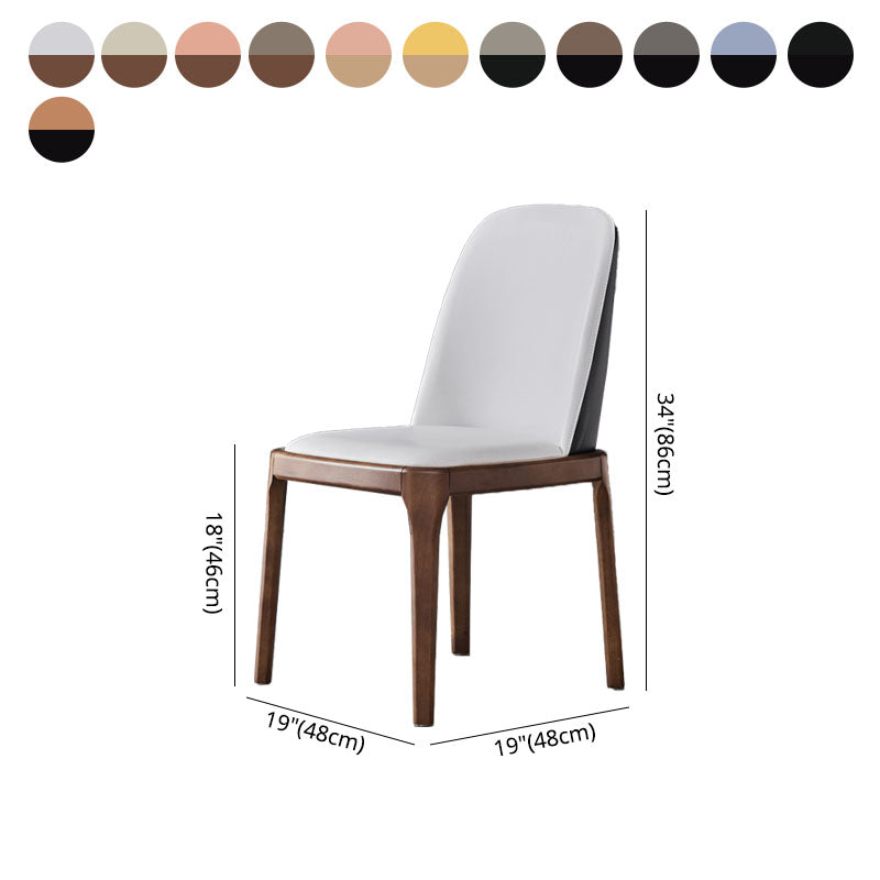 Cocina de comedor de madera del estilo moderno de las sillas que cena la silla lateral sin brazos