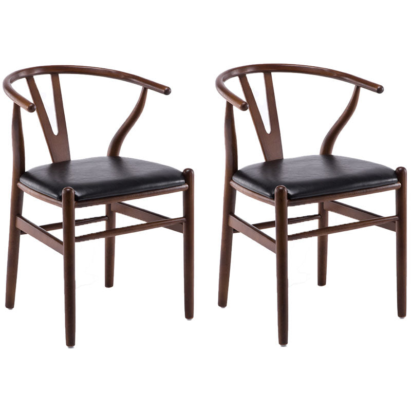 Silla de comedor natural tapizada contemporánea Wishbone Home Chair