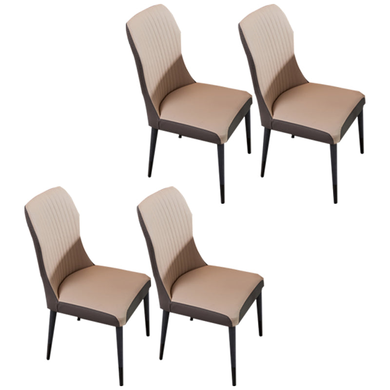 Sillas de comedor de madera estilo moderno Cocina Comedor Sillas laterales sin brazos