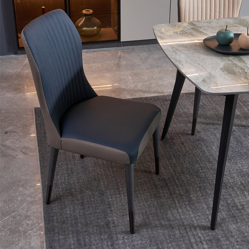 Sillas de comedor de madera estilo moderno Cocina Comedor Sillas laterales sin brazos