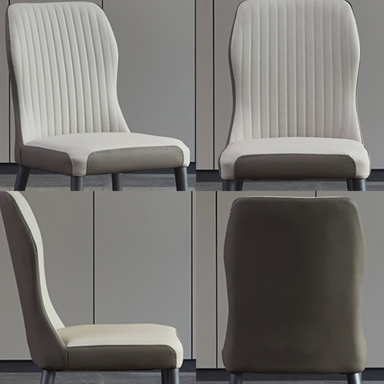 Sillas de comedor de madera estilo moderno Cocina Comedor Sillas laterales sin brazos