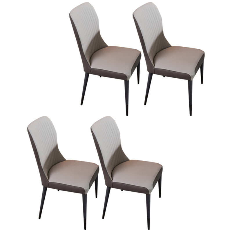 Sillas de comedor de madera estilo moderno Cocina Comedor Sillas laterales sin brazos