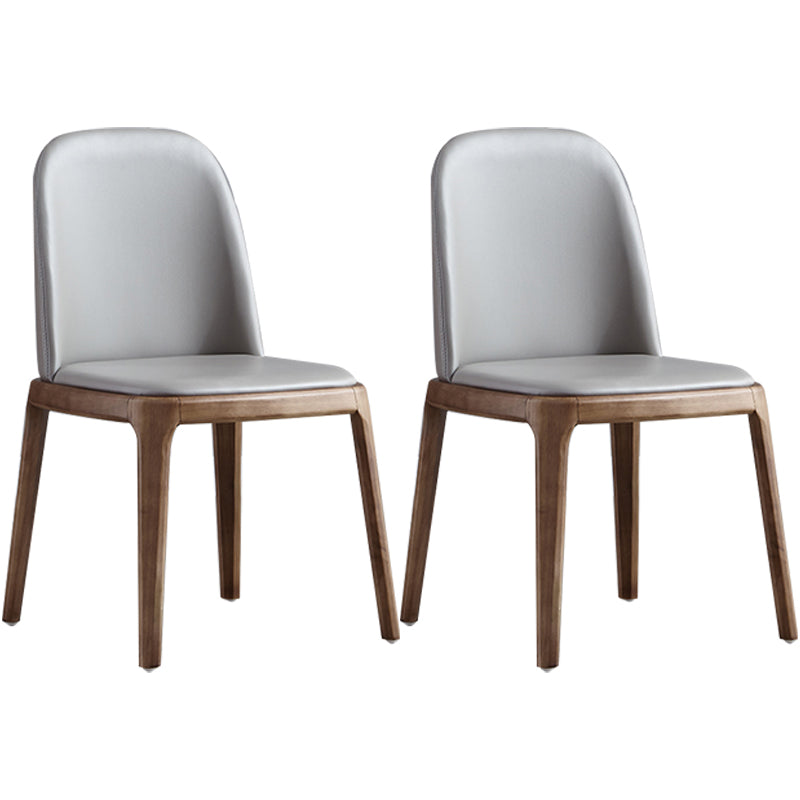 Silla lateral de cuero industrial para restaurante Silla de comedor Parsons