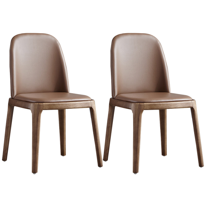 Silla lateral de cuero industrial para restaurante Silla de comedor Parsons