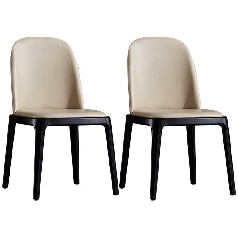 Silla lateral de cuero industrial para restaurante Silla de comedor Parsons