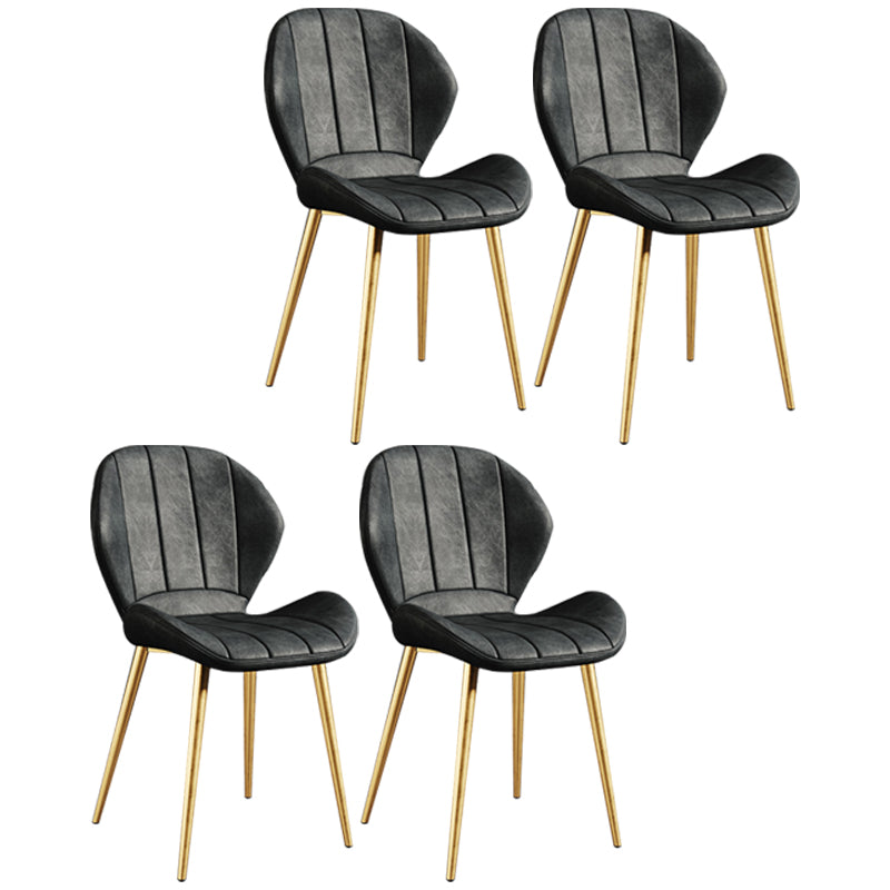 Silla lateral casera tapizada escandinava Wingback Silla de comedor con acabado mate