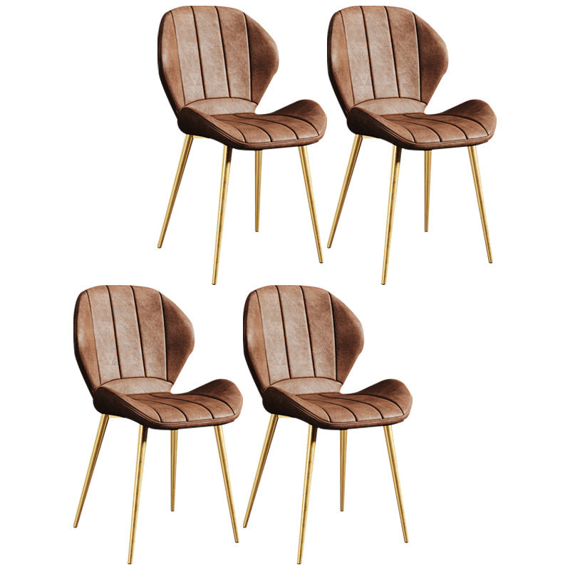 Silla lateral casera tapizada escandinava Wingback Silla de comedor con acabado mate