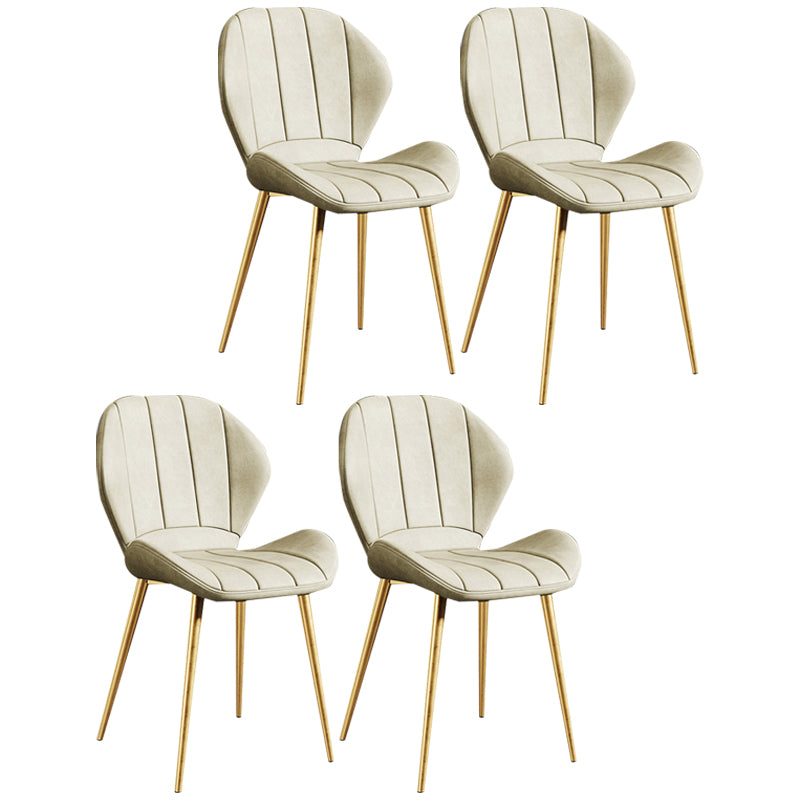 Silla lateral casera tapizada escandinava Wingback Silla de comedor con acabado mate