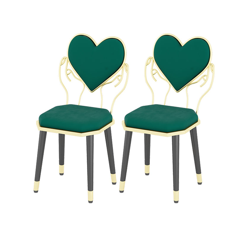 Sillas de comedor de poliuretano con respaldo abierto de estilo escandinavo