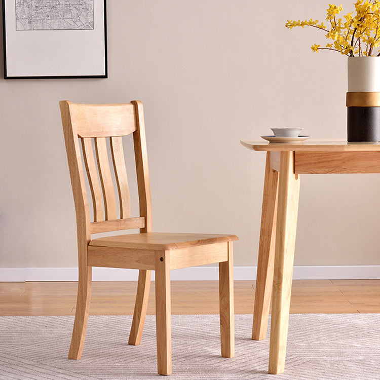 Sillas de comedor de diseño contemporáneo Sillas de comedor laterales de madera con respaldo de listones