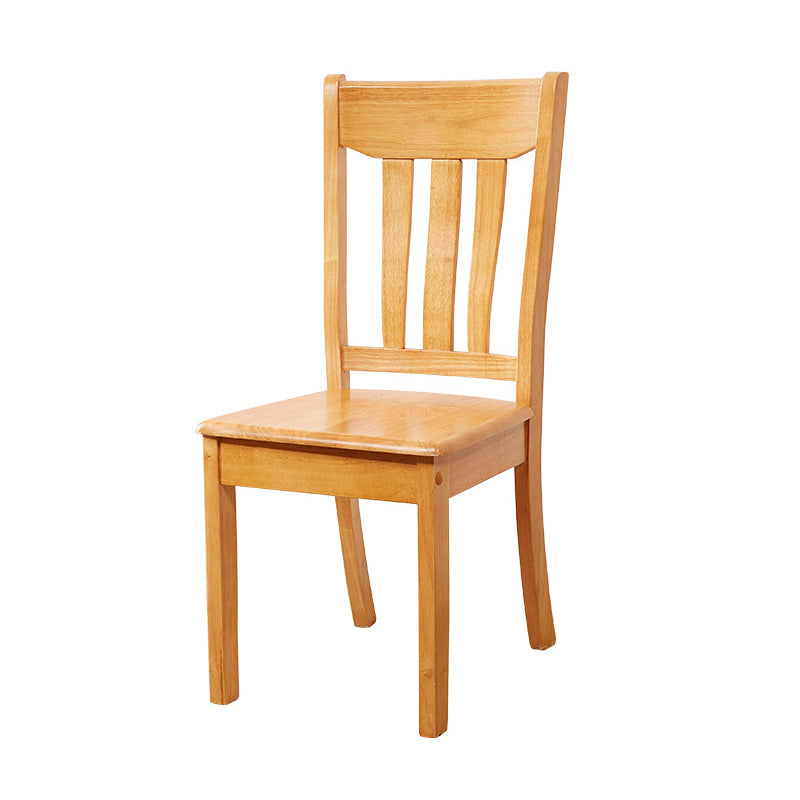 Sillas de comedor de diseño contemporáneo Sillas de comedor laterales de madera con respaldo de listones