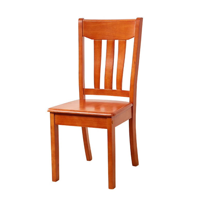 Sillas de comedor de diseño contemporáneo Sillas de comedor laterales de madera con respaldo de listones