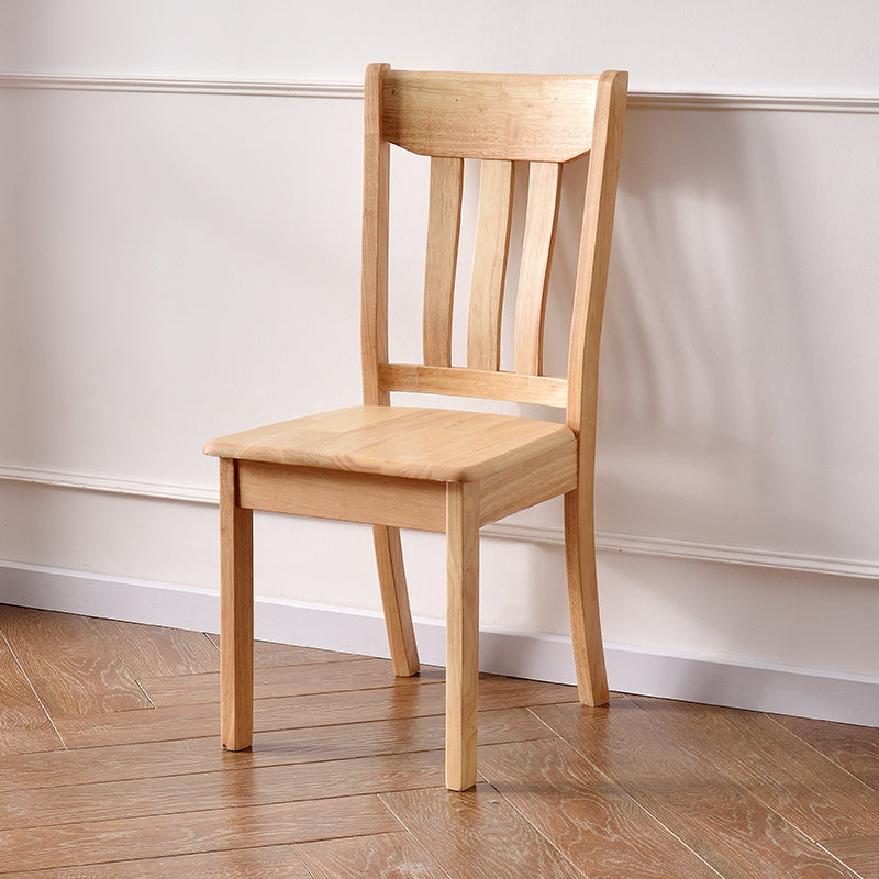 Sillas de comedor de diseño contemporáneo Sillas de comedor laterales de madera con respaldo de listones