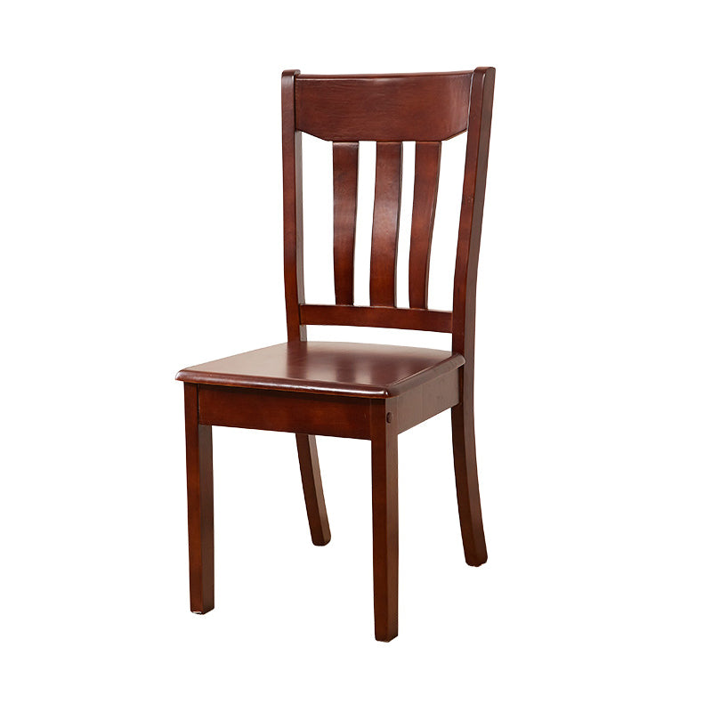Sillas de comedor de diseño contemporáneo Sillas de comedor laterales de madera con respaldo de listones