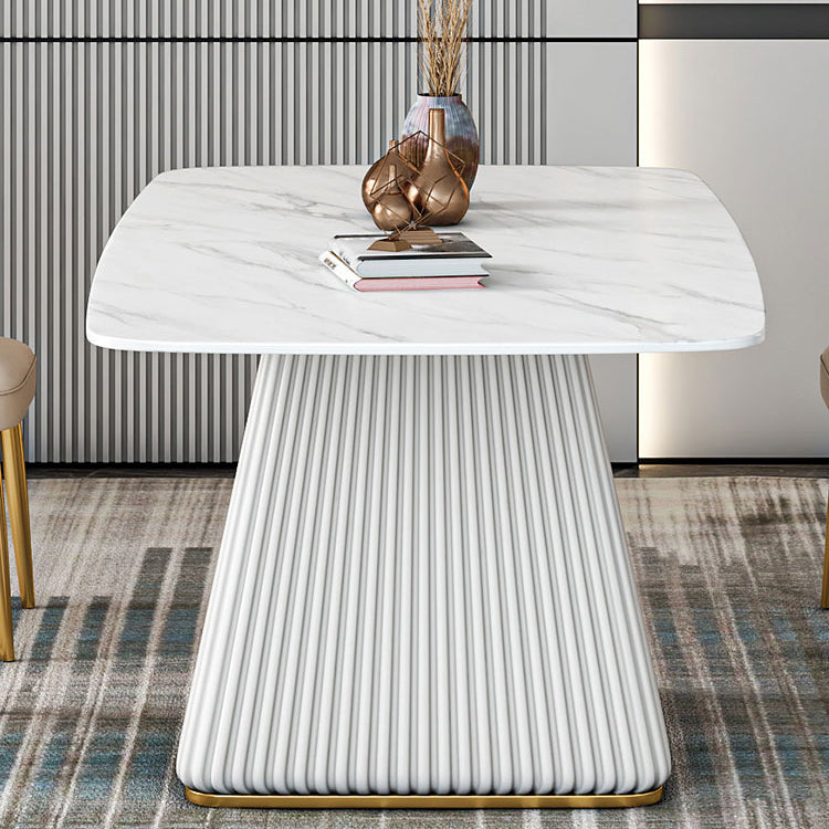 Glam 1/2/5/7 Pieces Dining Set Sintered Stone Dining Furniture for Home Use