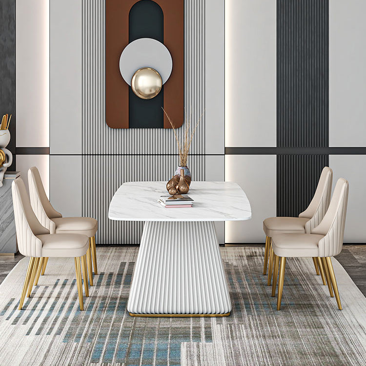 Nordic 1/2/5/7 Pieces Rectangle Dining Set Sintered Stone Dining Table Set