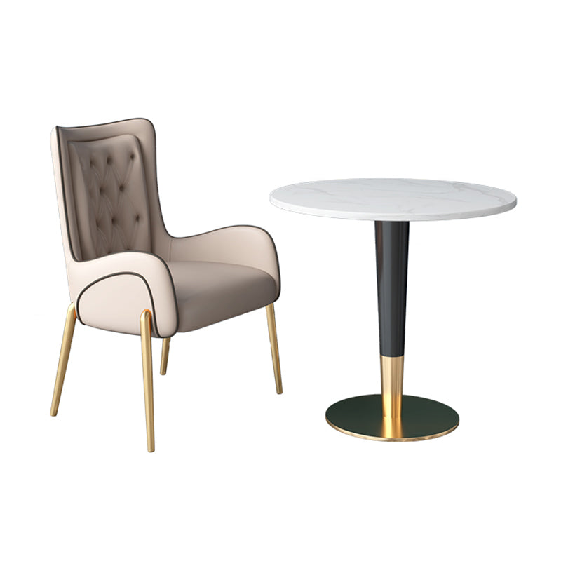 Glam 1/2 Pieces Dining Set Sintered Stone Dining Furniture for Home Use