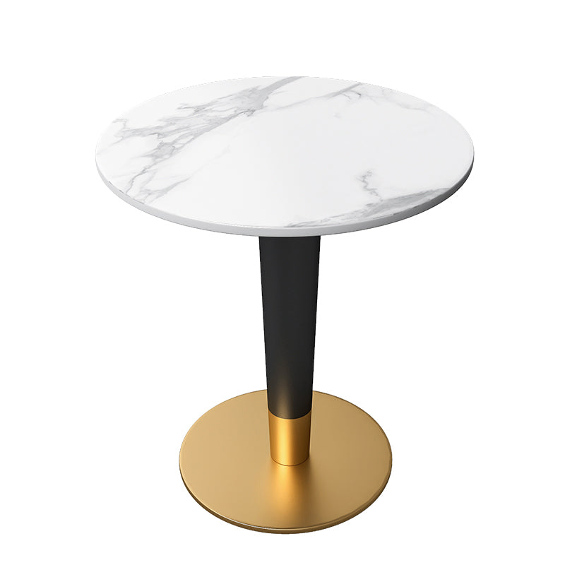 1/5 Pcs Metal Scandinavian Dining Room Set with Round Table Dinette Set