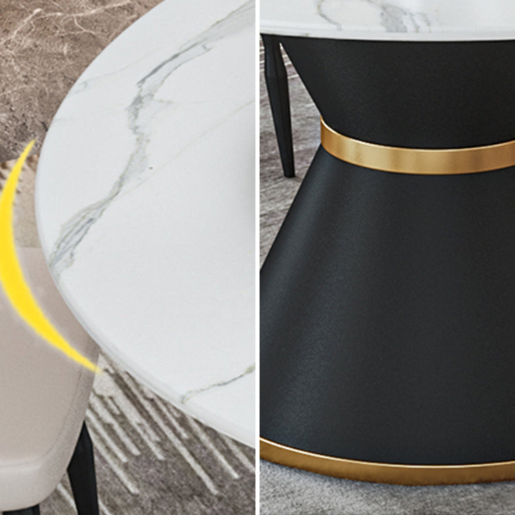 1/2/7/9 Pcs Metal Contemporary Dining Room Set with Round Table Dinette Set