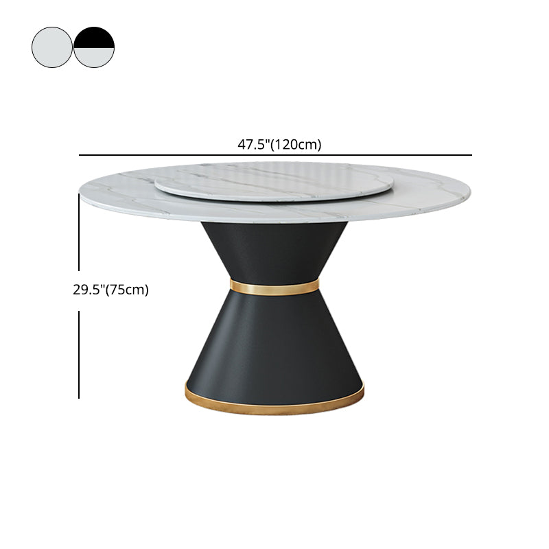 1/2/7/9 Pcs Metal Contemporary Dining Room Set with Round Table Dinette Set