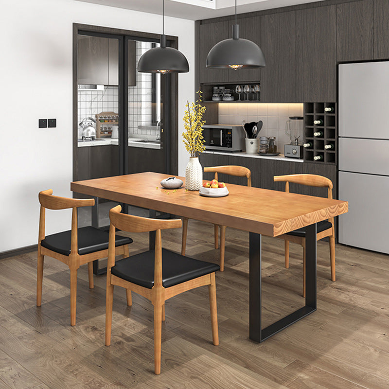 Modern 1/4/5/7 Pieces Dining Set Rectangle Solid Wood Dining Table Set