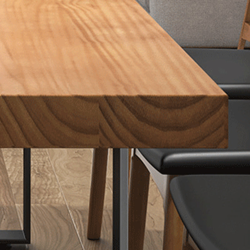 Modern 1/4/5/7 Pieces Dining Set Rectangle Solid Wood Dining Table Set