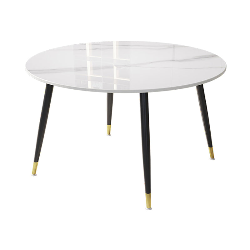 1/4/7 Pcs Metal Modern Dining Room Set with Round Table Dining Set