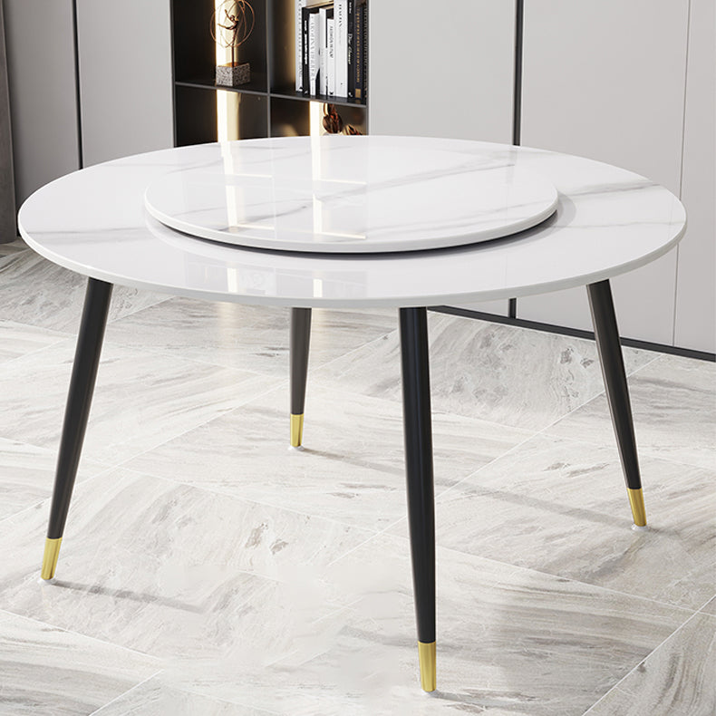 1/4/7 Pcs Metal Modern Dining Room Set with Round Table Dining Set