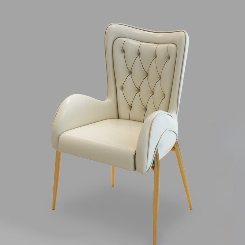 1/3/4/5 Pcs Metal Glam Dining Room Set with Round Table Dinette Set