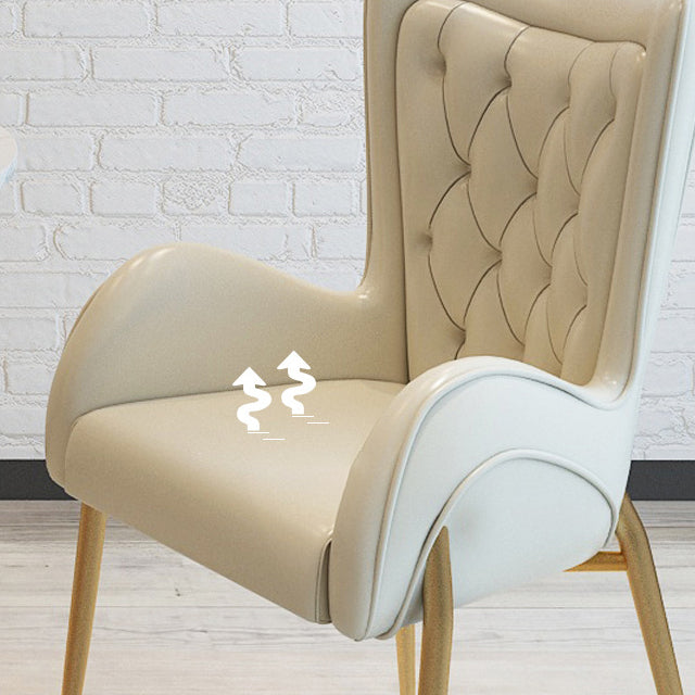 1/3/4/5 Pcs Metal Glam Dining Room Set with Round Table Dinette Set