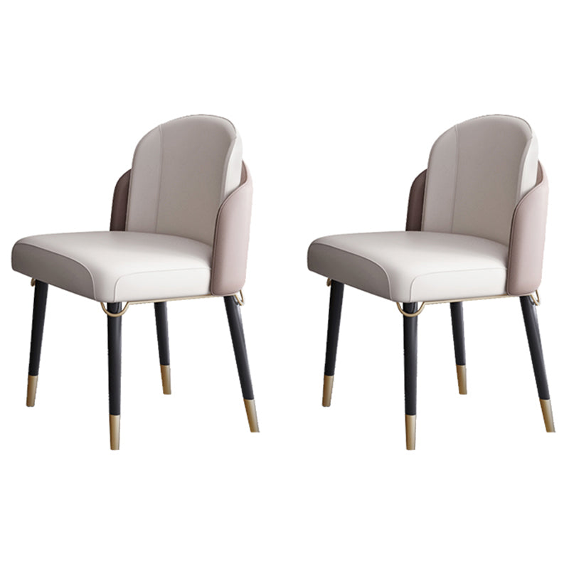 Luxury 1/2/5/ Pieces Dining Set Sintered Stone Dining Table Set with Leather Chairs