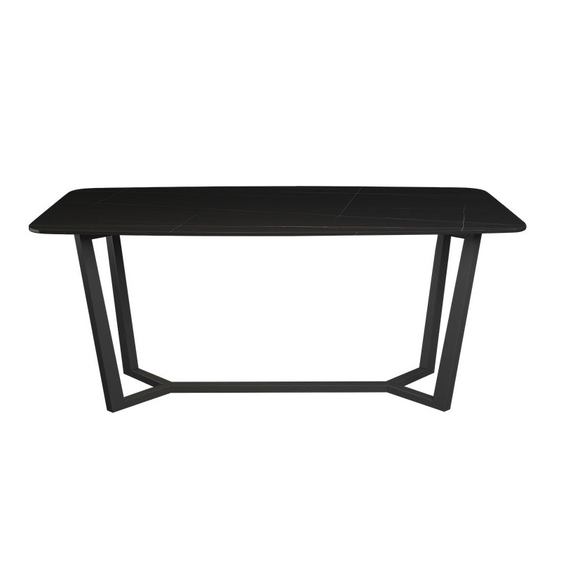 Contemporary 1/5/7 Pieces Dining Set Black Sintered Stone Dining Furniture